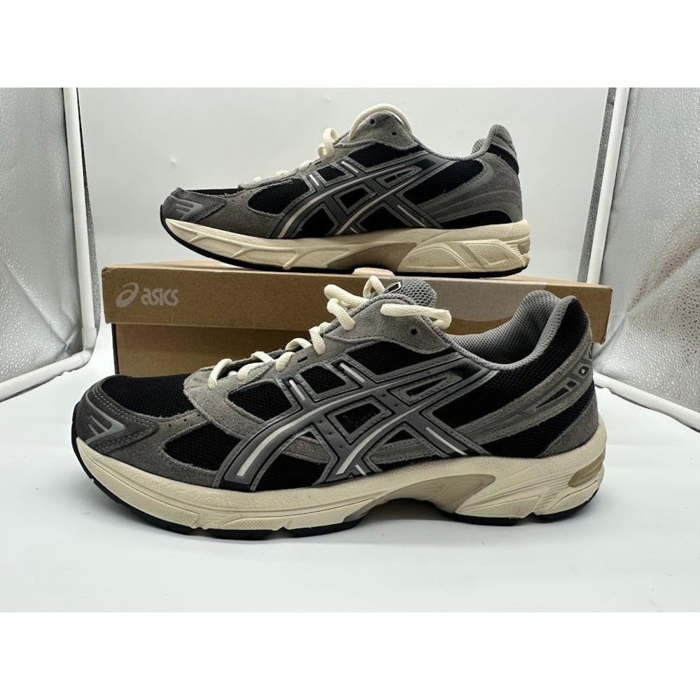 ASICS GEL-1130 Obsidian Grey Black Suede Mesh Running Shoes 1201A255-024 Mens